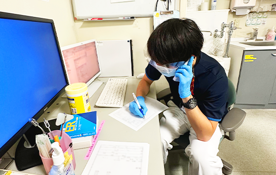 電話対応業務の様子